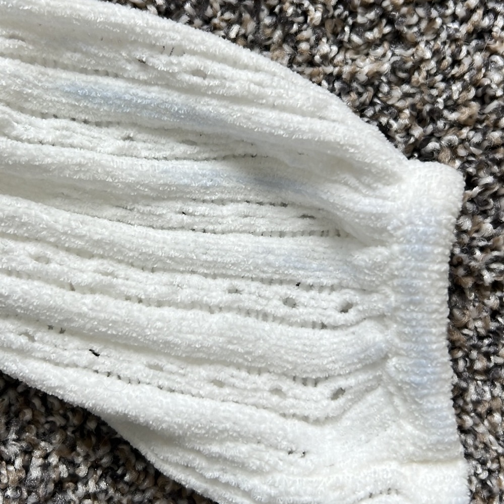 White One Shoulder Sweater - Picture 4 of 4